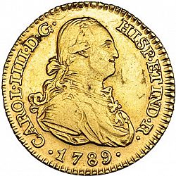 Large Obverse for 1 Escudo 1789 coin