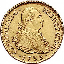 Large Obverse for 1 Escudo 1793 coin