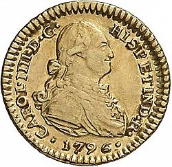 Large Obverse for 1 Escudo 1796 coin