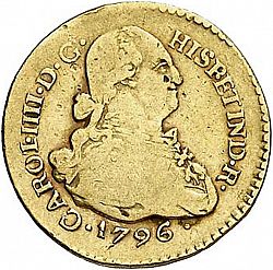Large Obverse for 1 Escudo 1796 coin