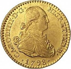Large Obverse for 1 Escudo 1798 coin
