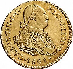 Large Obverse for 1 Escudo 1801 coin
