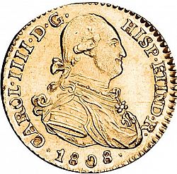 Large Obverse for 1 Escudo 1808 coin