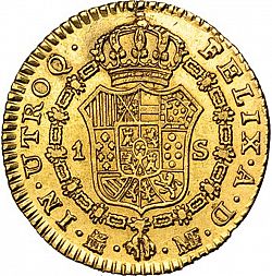 Large Reverse for 1 Escudo 1789 coin