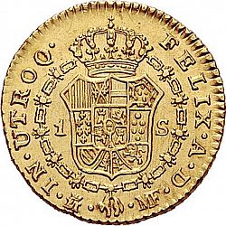 Large Reverse for 1 Escudo 1793 coin