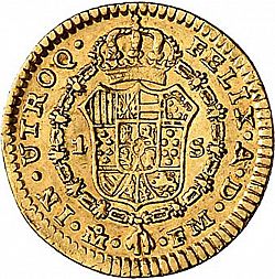 Large Reverse for 1 Escudo 1795 coin