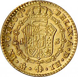 Large Reverse for 1 Escudo 1805 coin