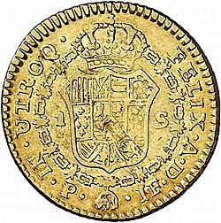 Large Reverse for 1 Escudo 1806 coin