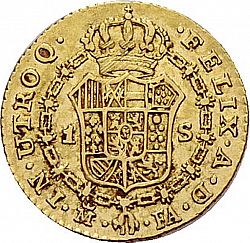 Large Reverse for 1 Escudo 1807 coin