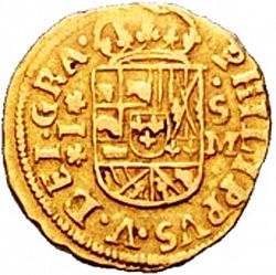 Large Obverse for 1 Escudo 1718 coin