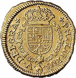 Large Obverse for 1 Escudo 1721 coin