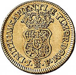 Large Reverse for 1 Escudo 1741 coin