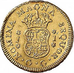 Large Reverse for 1 Escudo 1757 coin