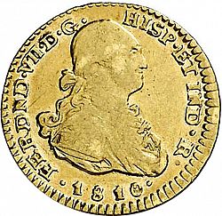 Large Obverse for 1 Escudo 1810 coin