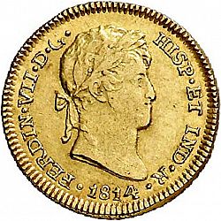 Large Obverse for 1 Escudo 1814 coin