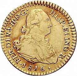 Large Obverse for 1 Escudo 1816 coin