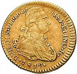 Large Obverse for 1 Escudo 1817 coin