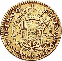 Large Reverse for 1 Escudo 1818 coin