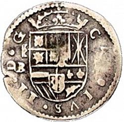 Large Obverse for 1 Real 1684 coin