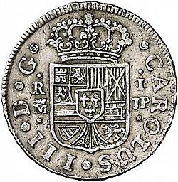 Large Obverse for 1 Real 1761 coin