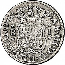 Large Obverse for 1 Real 1768 coin
