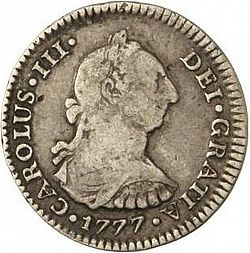 Large Obverse for 1 Real 1777 coin