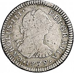 Large Obverse for 1 Real 1779 coin