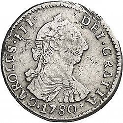 Large Obverse for 1 Real 1780 coin