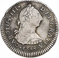 Large Obverse for 1 Real 1788 coin