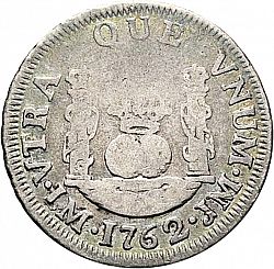 Large Reverse for 1 Real 1762 coin