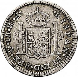Large Reverse for 1 Real 1772 coin