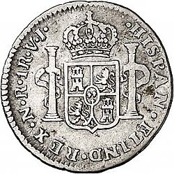 Large Reverse for 1 Real 1772 coin