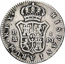 Large Reverse for 1 Real 1773 coin