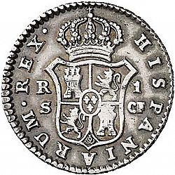 Large Reverse for 1 Real 1779 coin