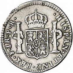 Large Reverse for 1 Real 1780 coin