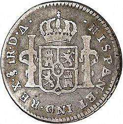 Large Reverse for 1 Real 1786 coin