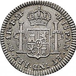 Large Reverse for 1 Real 1786 coin