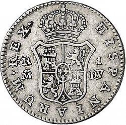 Large Reverse for 1 Real 1787 coin