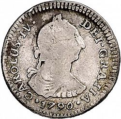 Large Obverse for 1 Real 1790 coin