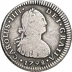 Large Obverse for 1 Real 1798 coin