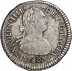 Large Obverse for 1 Real 1800 coin