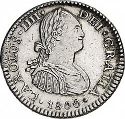 Large Obverse for 1 Real 1800 coin