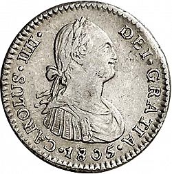 Large Obverse for 1 Real 1805 coin
