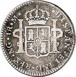 Large Reverse for 1 Real 1789 coin