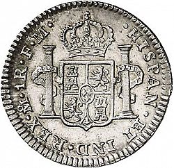 Large Reverse for 1 Real 1800 coin