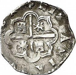 Large Reverse for  1 Real 1593 coin