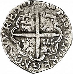 Large Reverse for 1 Real 1597 coin