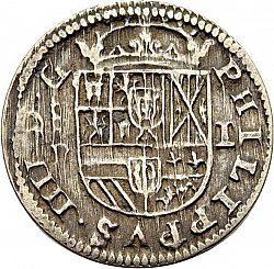 Large Obverse for 1 Real 1627 coin