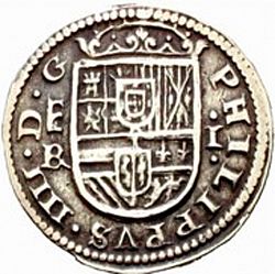 Large Obverse for 1 Real 1660 coin