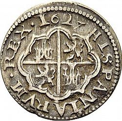 Large Reverse for 1 Real 1627 coin